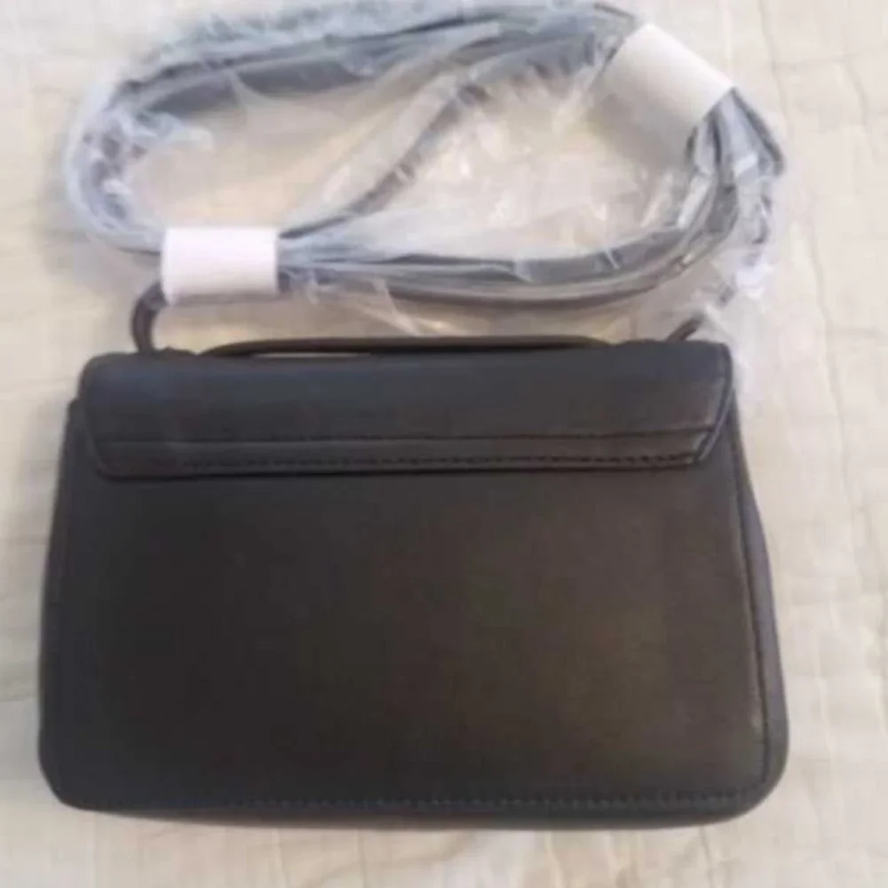 NEW J CREW BLACK EDIT BAG CROSSBODY PURSE G1028 - Picture 2 of 2